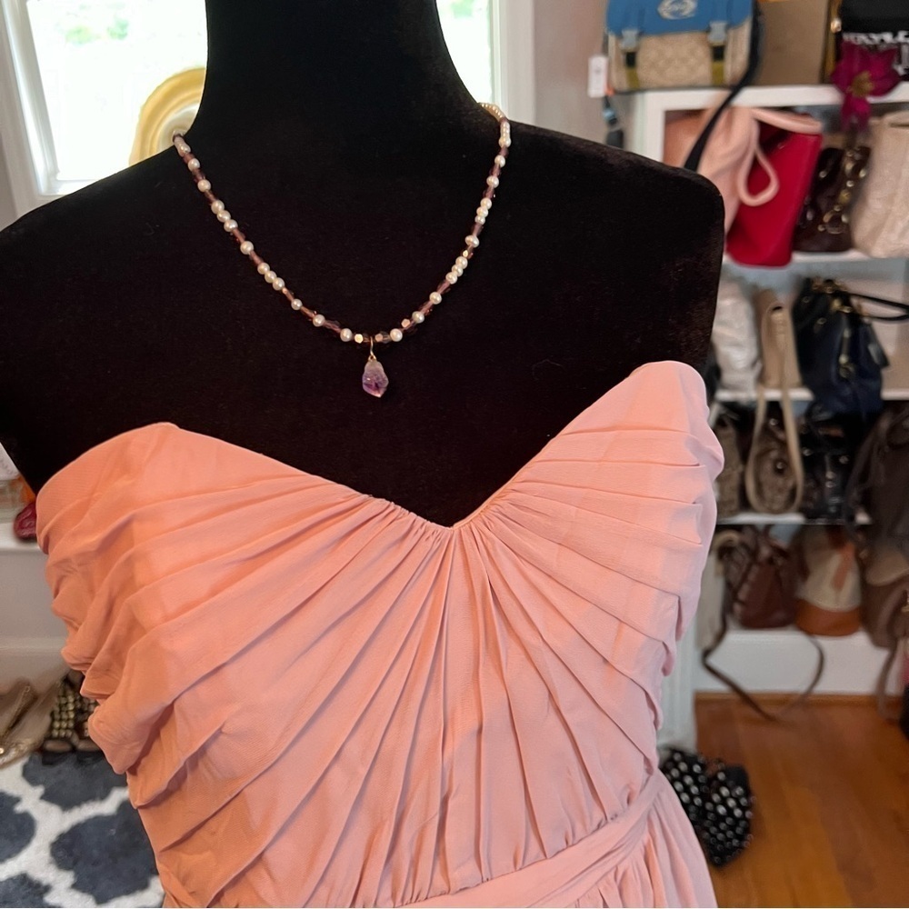 ALFRED ANGELO Loves First Blush Strapless Gown Pink Evening/Prom/Wedding Dress - Picture 4 of 10